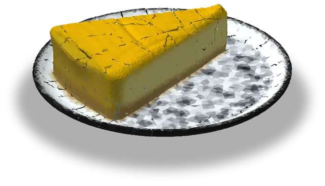 A cheesecake slice on a plate